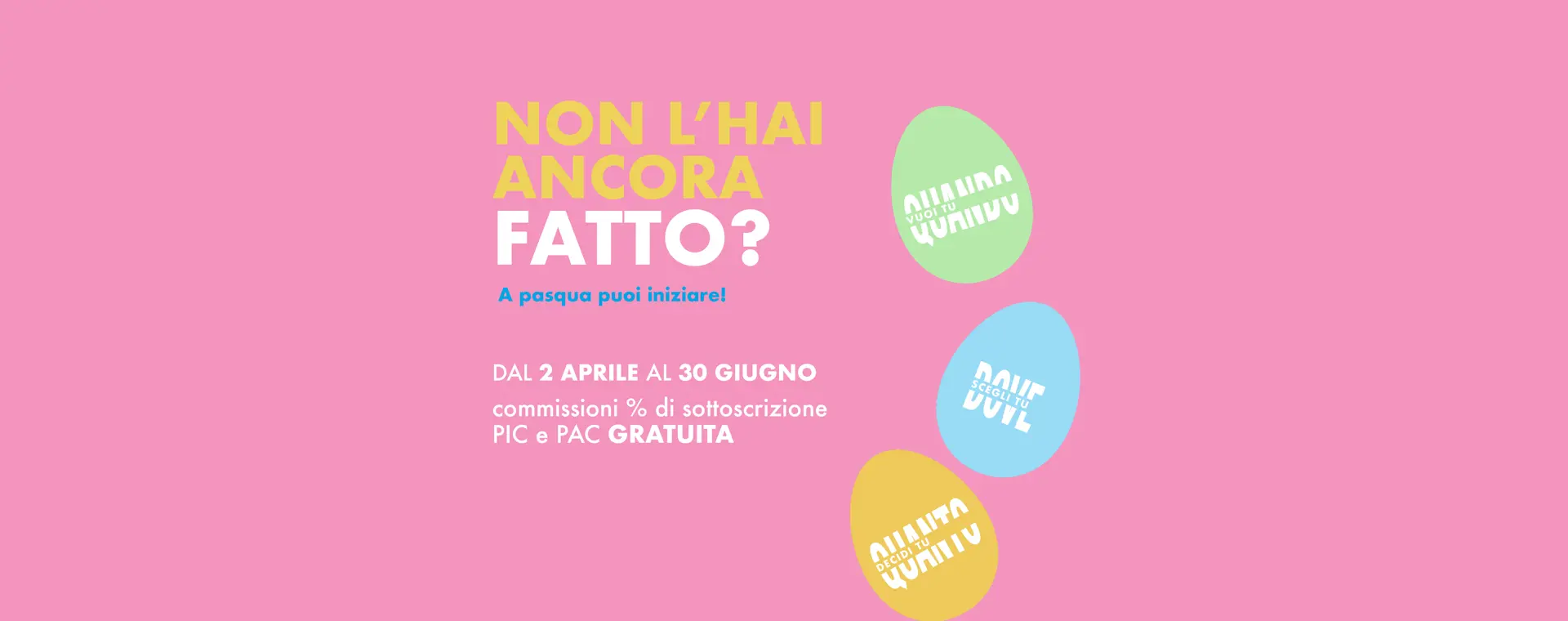 Un regalo di Pasqua che dura tre mesi 